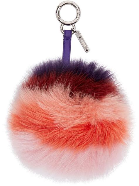 fendi pom pom keychain ebay|Fendi Pom Pom Charm Keyring Keychain Tricolor .